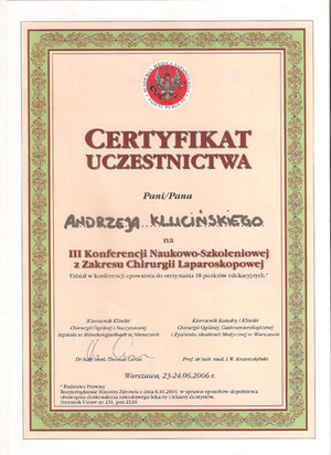 chirurg onkolog Warszawa prywatnie